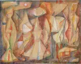 René Portocarrero, Untitled (Abstract Figures)