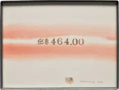 Edward Kienholz, For $464.00, 1990, ink and watercolor on paper, in artist's frame