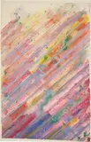 Kenneth Noland, Rains, 1985, monotype with hand-coloring and embossing on heavy wove handmade paper