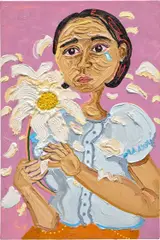 Susan Chen, He Loves Me, He Loves Me Not, 2022, oil on canvas