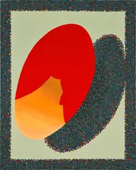 Brittney Leeanne Williams, Disk, 2022, acrylic and gouache on canvas