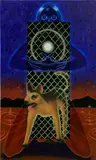 Anja Salonen, Moon Dog, 2022, oil and acrylic on canvas