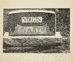 Virgin by Nate Lowman, 2008, alkyd on canvas, offered Mar 2023