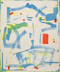 Self-translating by Matt Connors, 2014, acrylic on canvas, sold Mar 2023