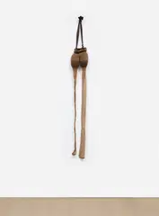 Senga Nengudi, R.S.V.P. Reverie—Stale Mate, 2014, nylon mesh and sand