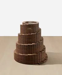 Los Carpinteros, Sala de Lectura Babel (Babel Reading Room), 2017, corten steel