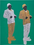 Wonder Buhle Mbambo, The unemployed uncle, 2020, acrylic on canvas