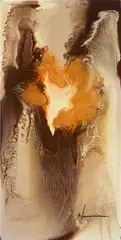 David Hammons, Untitled, 1970, enamel on Masonite
