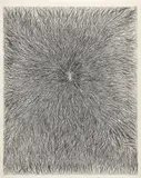 Tara Donovan, Untitled, 2006, relief print from rubber band matrix on paper