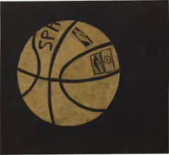 Ball by Jonas Wood, 2008, gouache and colored pencil on paper, sold Mar 2023