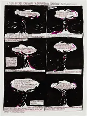 Untitled (It has become...) by Raymond Pettibon, 2001, ink and watercolor on paper, offered Mar 2023