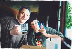 Tim Gardner, Untitled (Sto & Nick in Pub), 2000, watercolor on paper