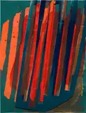 Lecia Dole-Recio, Untitled (bl.ppr.rd.crd.Ins.), 2008, acrylic, spray paint, tape and glue on paper and cardboard