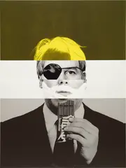 Exquisite Self Portrait: Handsome by Rob Pruitt, 2010, silkscreen on canvas, sold Mar 2023
