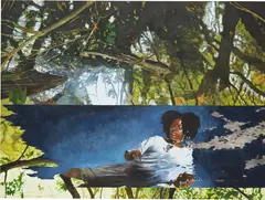 Martin Schnur, Tümpel (Pond), 2019, oil on canvas