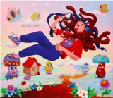 Super Future Kid, Fizzy Lizzy, 2021, acrylic on canvas