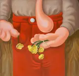 Louise Bonnet, The Red Pants, 2016, oil on canvas
