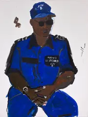 Henry Taylor, Dakar, Senegal #3, 2019, acrylic on canvas