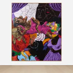 Jasper Johns, A Death of an Old Mulatta, 1991, acrylic on canvas