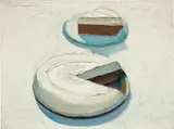 Wayne Thiebaud, Chocolate Merangue, 1961, oil on canvas