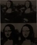 Andy Warhol, Mona Lisa Four Times, 1973, silkscreen ink and acrylic on canvas