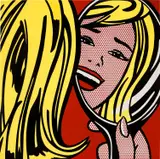 Roy Lichtenstein, Girl in Mirror, 1964, porcelain enamel on steel