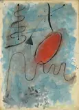 Joan Miró, L’Espace, oil and gouache on paper