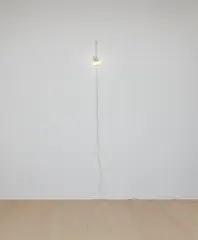 Félix González-Torres, “Untitled” (March 5th) #2, 1991, 2 light bulbs, extension cords and porcelain light sockets