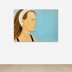 White Band (Katherine) by Alex Katz, 2013, oil on linen, sold May 2023