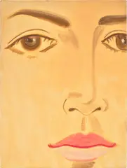 Danielle 3 by Alex Katz, 2020, oil on linen, sold May 2023
