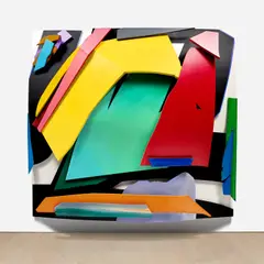 Tom Wesselmann, Cross Motion II, 2000–2002, oil on cut-out aluminum