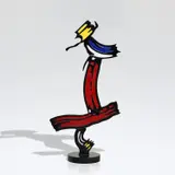 Roy Lichtenstein, Brushstroke Sculpture, 1982, paint on patinated bronze