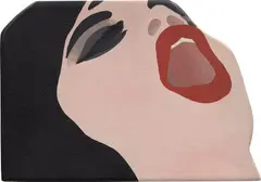 Study for first face #4 by Tom Wesselmann, 1968, acrylic on shaped wood, sold May 2023