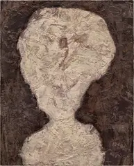Jean Dubuffet, Le fantasque, oil on panel
