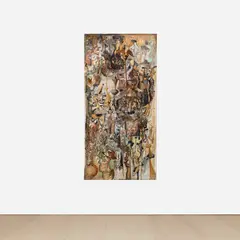 Take Yourself Away by George Condo, 1985, oil on canvas, sold May 2023