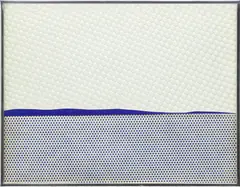 Collage for Seascape by Roy Lichtenstein, 1964, Rowlux and painted paper collage, sold May 2023