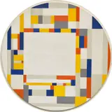 Ilya Bolotowsky, Rectangle Within a Circle, 1953, oil on panel