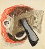 Lee Lozano, Untitled, 1962, ink and crayon on paper