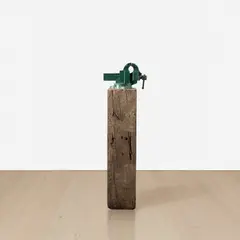 Gucci Vice on Pedestal by Tom Sachs, 1995, wood and cardboard, offered May 2023