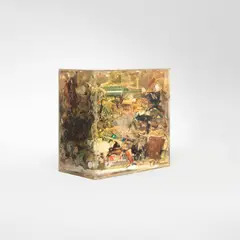 Poubelle organique by Arman, 1971, accumulation of garbage in polyester resin, encased in Plexiglas, sold May 2023