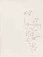Untitled (Insect Order) by Jean-Michel Basquiat, 1982-1983, graphite on paper, sold May 2023