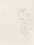 Jean-Michel Basquiat, Untitled (Insect Order), 1982-1983, graphite on paper