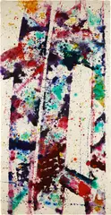 Untitled by Sam Francis, 1975, acrylic on paper, sold May 2023