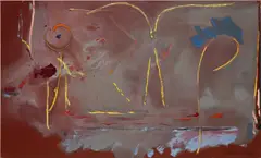 Coyote Dawn by Helen Frankenthaler, 1986, acrylic on canvas, sold May 2023