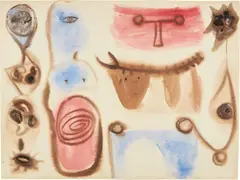 The Hunter by Adolph Gottlieb, 1947, watercolor on paper, offered May 2023