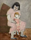Milton Avery, Young Mother and Child, 1935, oil on canvas board