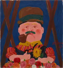 The Gardener by Fernando Botero, 1963, oil on canvas, sold May 2023