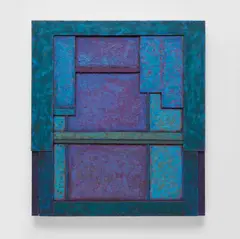 Ralph Humphrey, October Light, 1983, acrylic modeling paste on panel