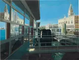Richard Estes, Venice-imbarcadero a palazzo ducale, 1978, oil on paper laid on panel