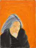 Alex Katz, Ada (Orange), 2007, oil on board